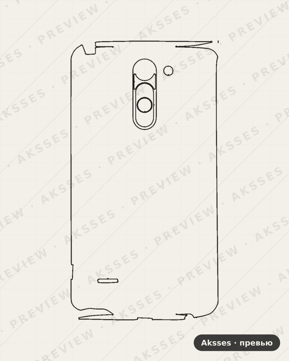 Лекало для LG G3 Stylus, Half Cover