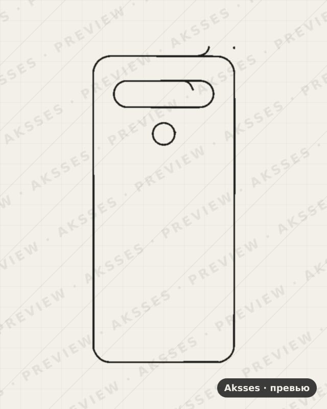 Лекало для LG K61, Back Cover