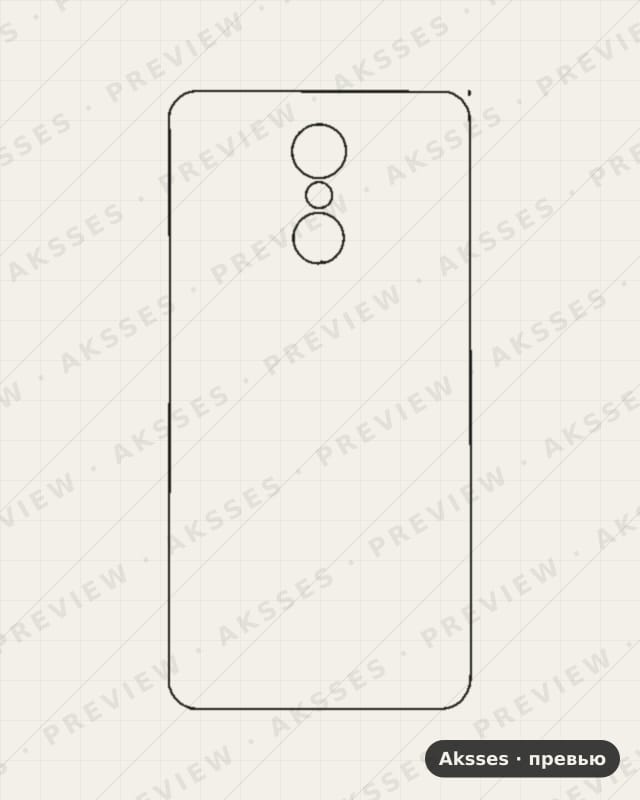 Лекало для LG Q Stylus, Half Cover