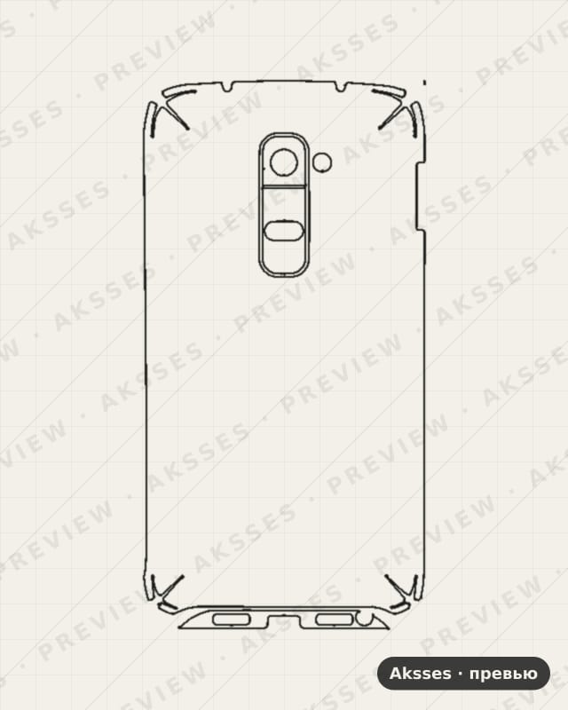 Лекало G2 Mini-D620 для LG G2 Mini (D620), Half Cover