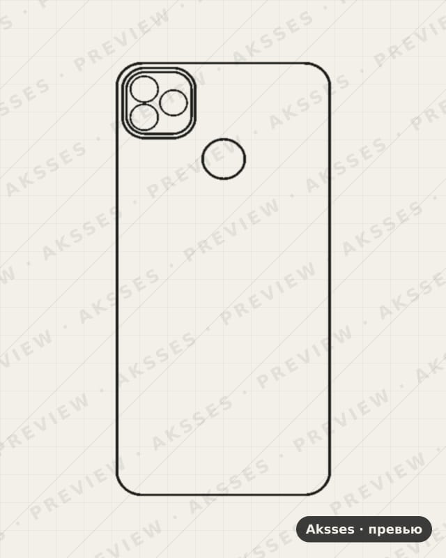 Лекало для Itel Vision 1, Back