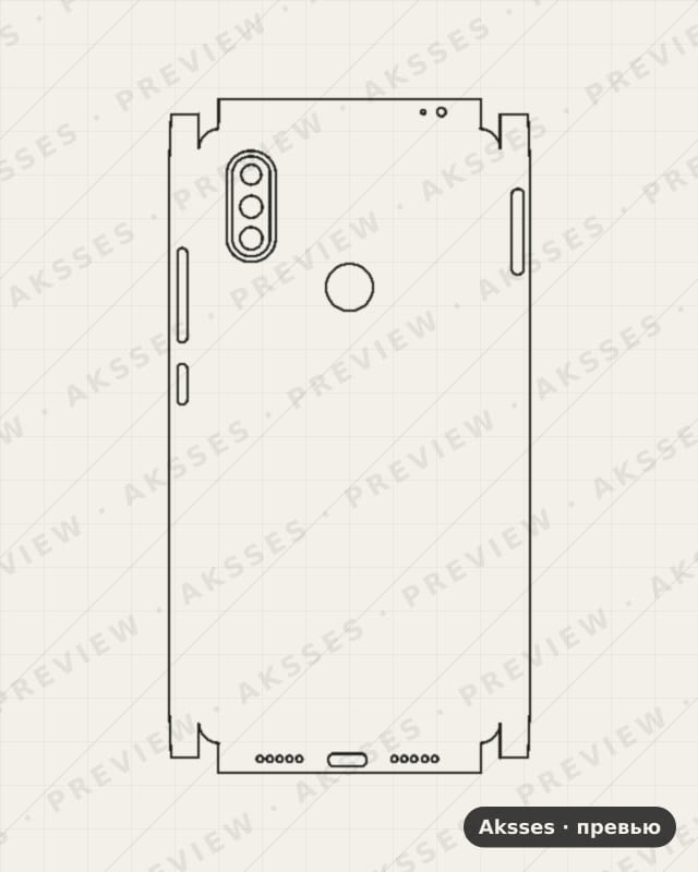 Лекало для Xiaomi Mi 8SE, All Inclusive