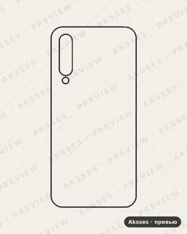Лекало 9-SERIES 9 для Xiaomi Mi 9, Back Cover