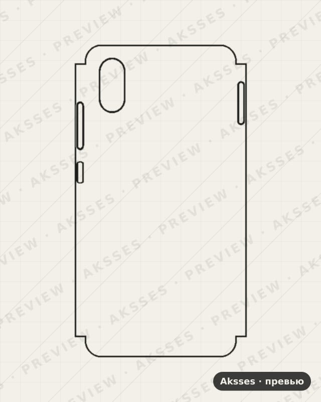 Лекало для Xiaomi Mi 8 Screen Fingerprint Edition, Half Cover