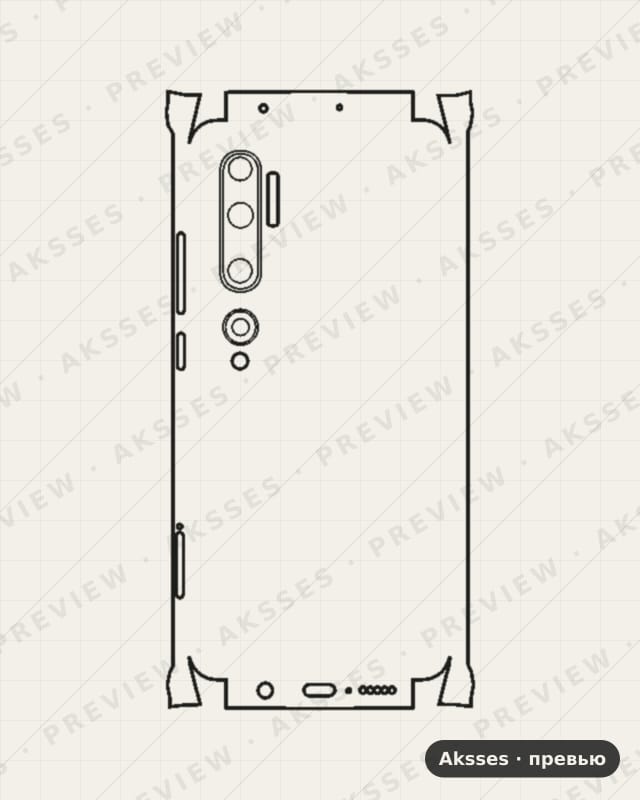 Лекало Note10 для NOTE-SERIES Note 10, All Inclusive