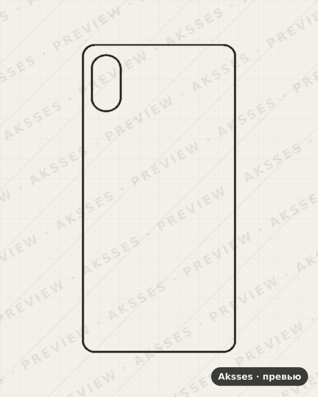 Лекало для Xiaomi Mi 8 Pro, Back