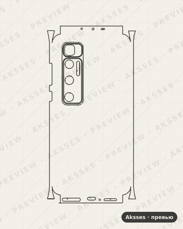 Лекало для Xiaomi Mi 10 Supreme Edition, All Inclusive