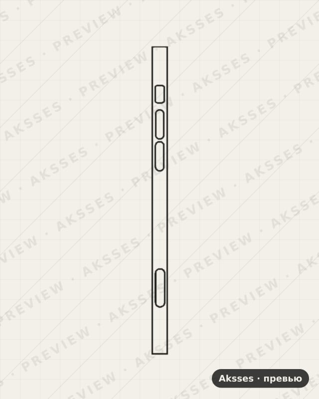 Лекало для iPhone 12, Side Part