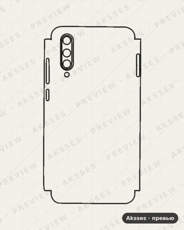 Лекало Mi CC9 для C-SERIES CC9 (Developed By Meitu), Developed By Meitu, Half Cover