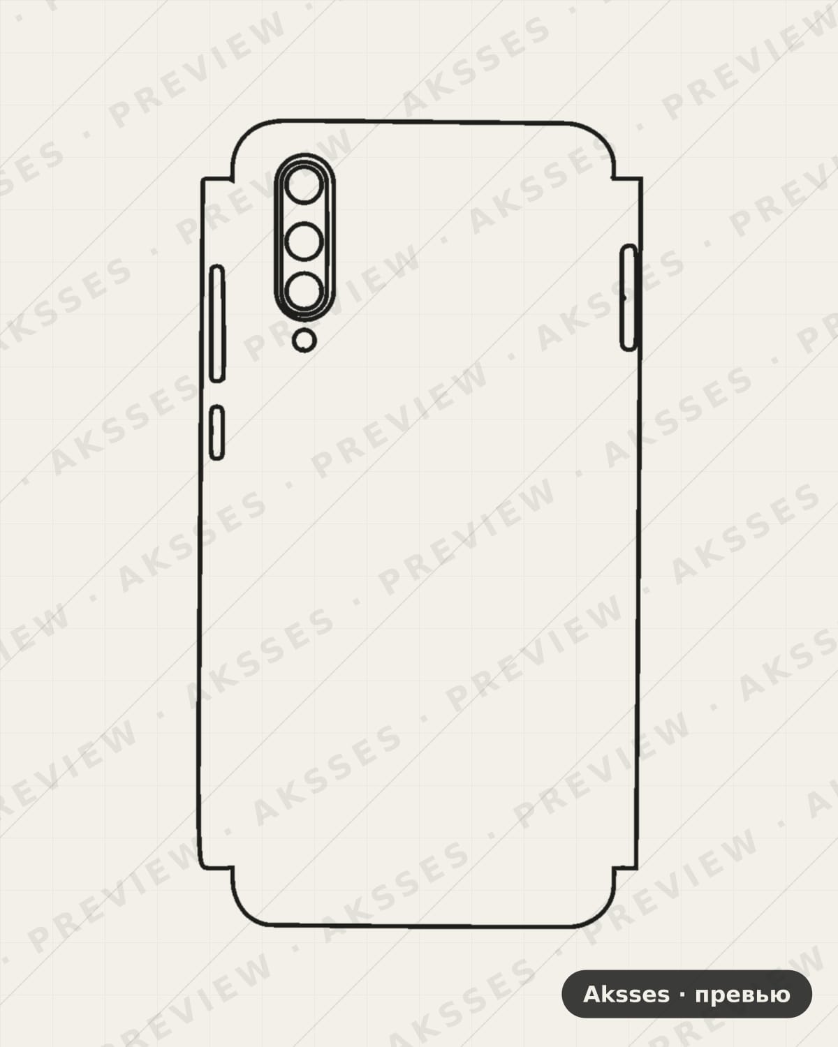 Лекало Mi CC9 для C-SERIES CC9 (Developed By Meitu), Developed By Meitu, Half Cover