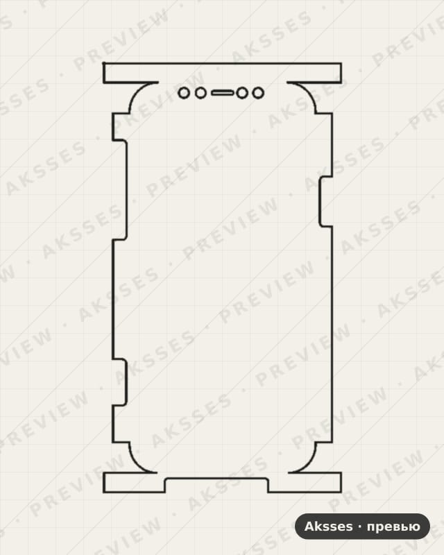 Лекало для iPhone 12, Front Inclusive, Matte