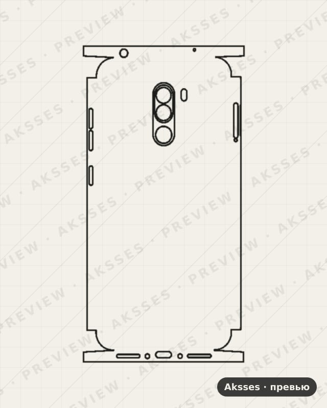 Лекало Pocophone F1 для POCO-SERIES Poco F1, All Inclusive
