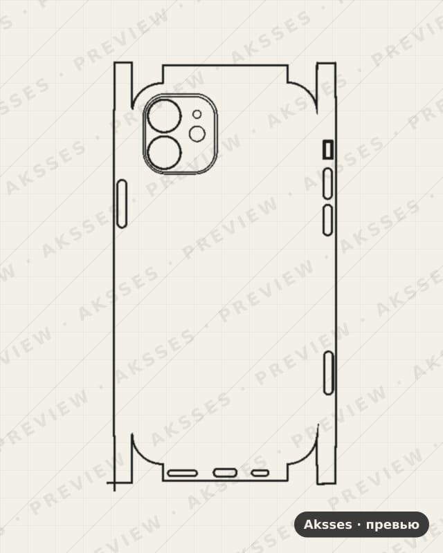 Лекало iPhone 12 V3 для iPhone 12, All Inclusive
