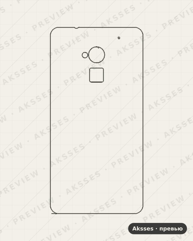 Лекало для HTC ONE Max, Back Cover