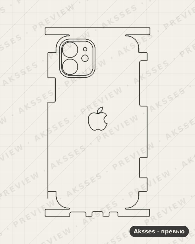 Лекало iPhone 12 V4 для iPhone 12, All Inclusive, Logo