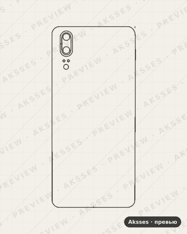 Лекало P10, P20, P30, P40, P50, P6, P7, P8, P9, Smart, Pocket P20 для Huawei P20, Back Cover