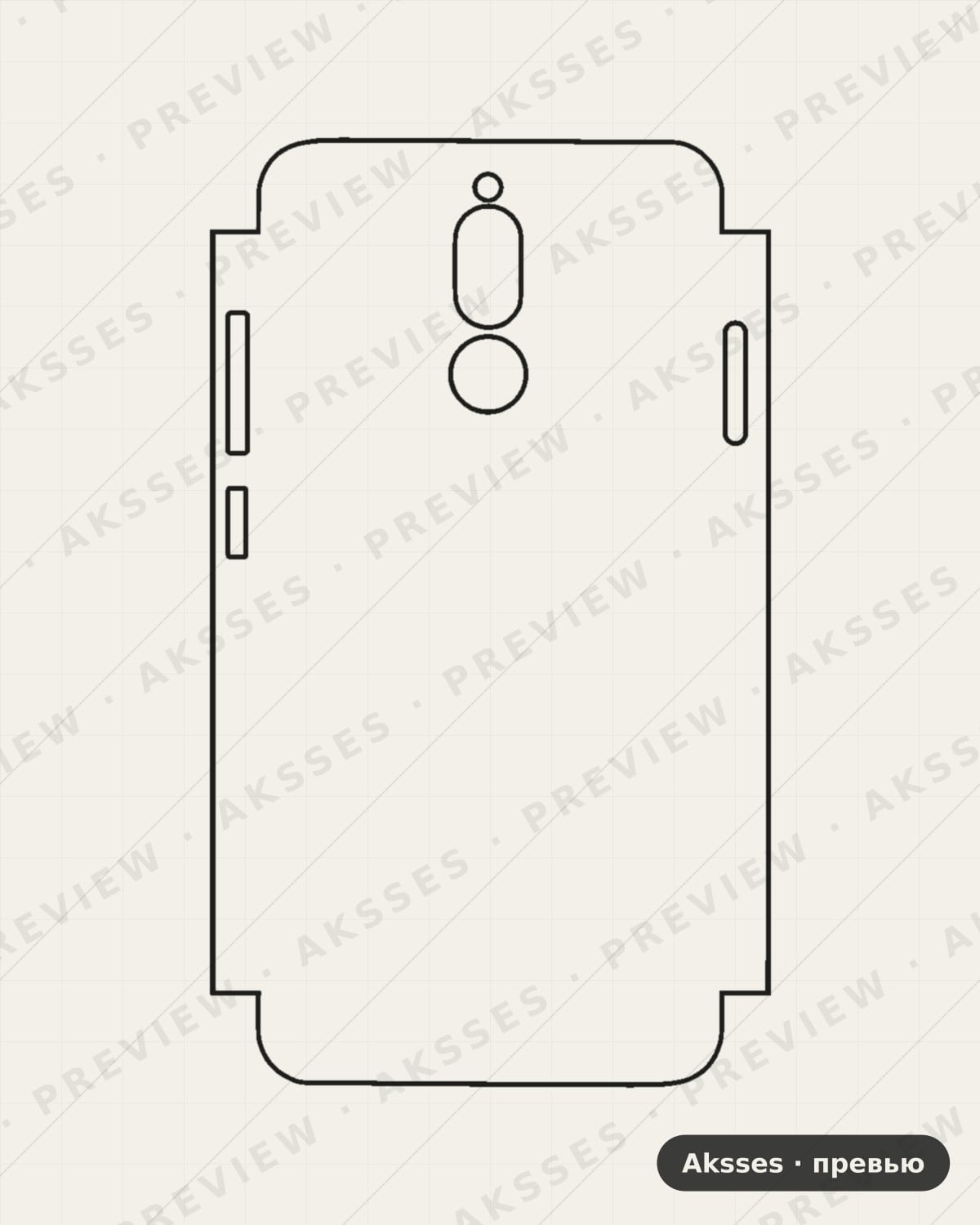Лекало для Huawei Maimang 6, Half Cover