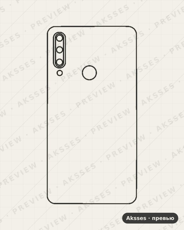Лекало для Huawei Enjoy 10 Plus, Back Cover