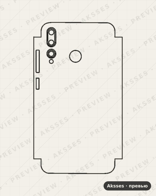 Лекало для Huawei Maimang 8, Half Cover