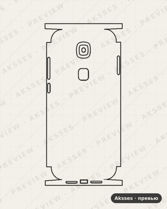 Лекало для Huawei G7 Plus, Back 360