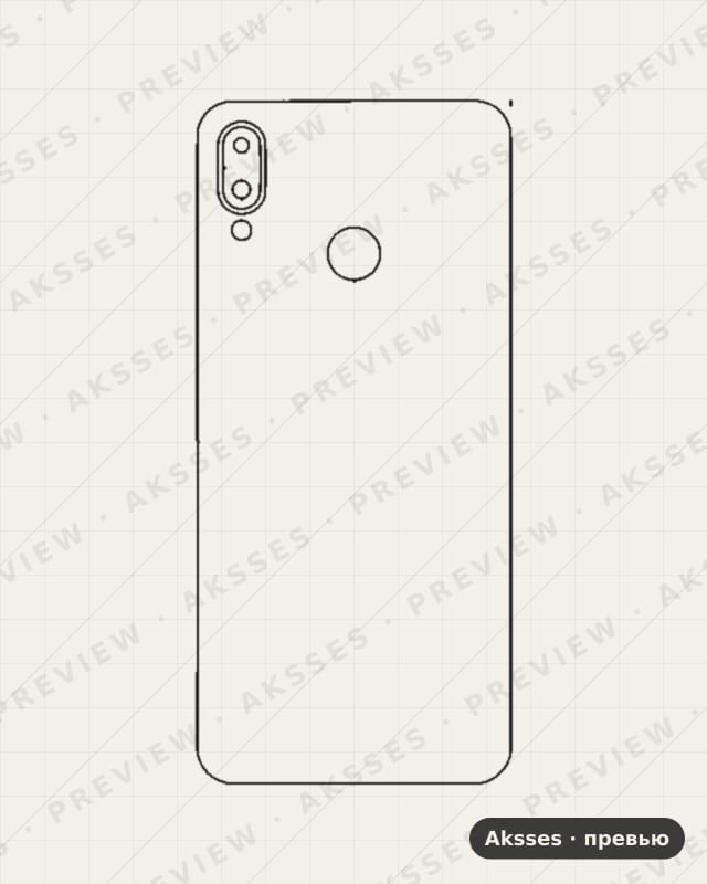Лекало для Huawei Nova 3i, Half Cover