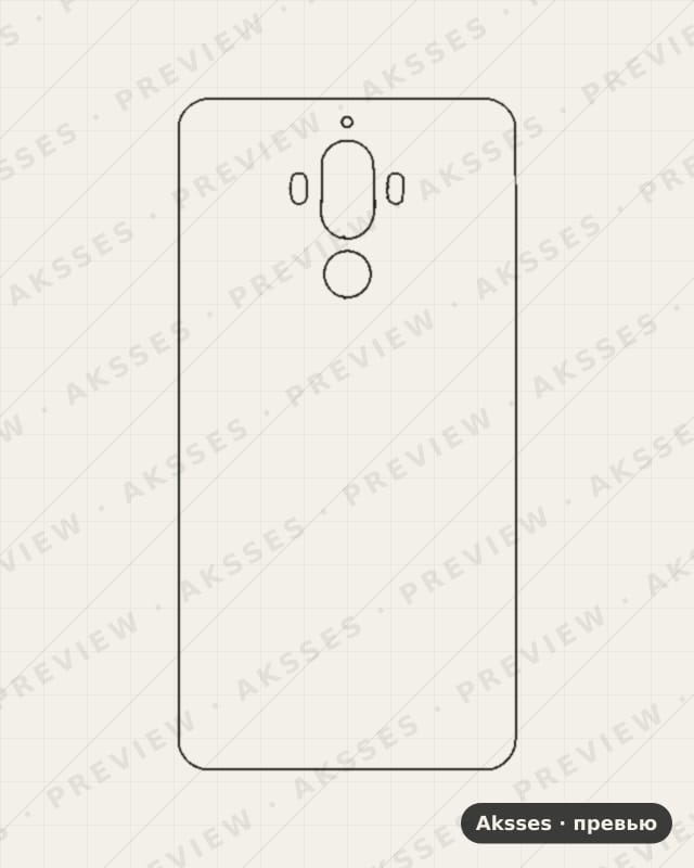 Лекало для Huawei Mate 9, Back Cover