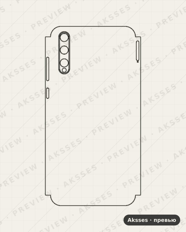 Лекало 畅享10S для Huawei Enjoy 10S, Half Cover