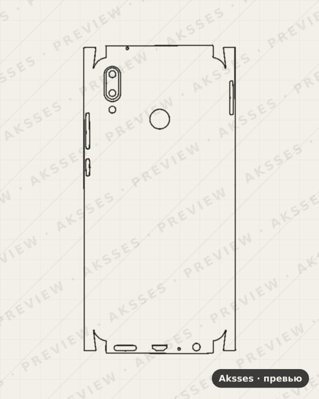 Лекало Y3, Y5, Y6, Y7, Y8, Y9, Y MAX Y9 для Huawei Y9 (2019), All Inclusive