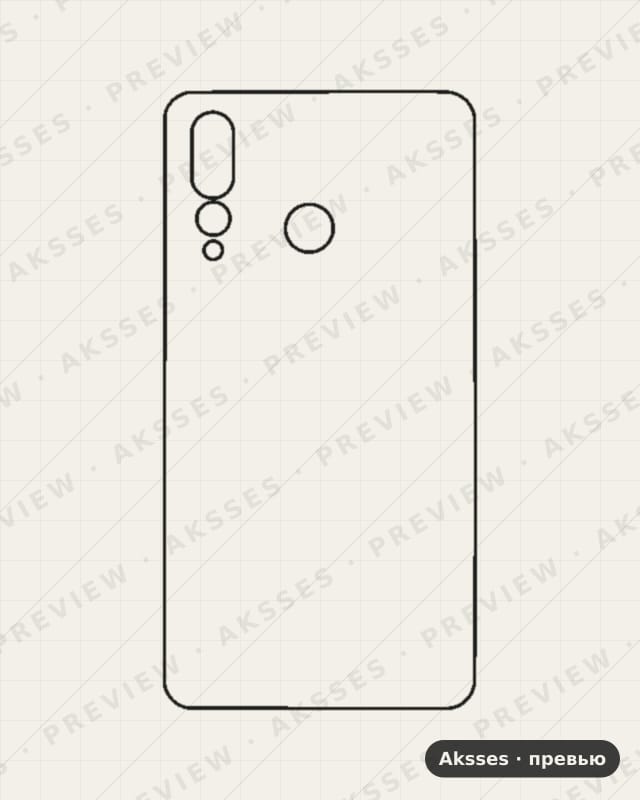 Лекало для Huawei Nova 4, Back Cover