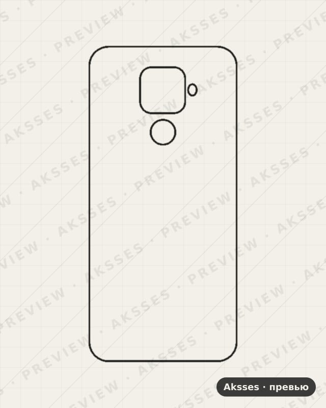 Лекало для Huawei Nova 5Z, Back Cover