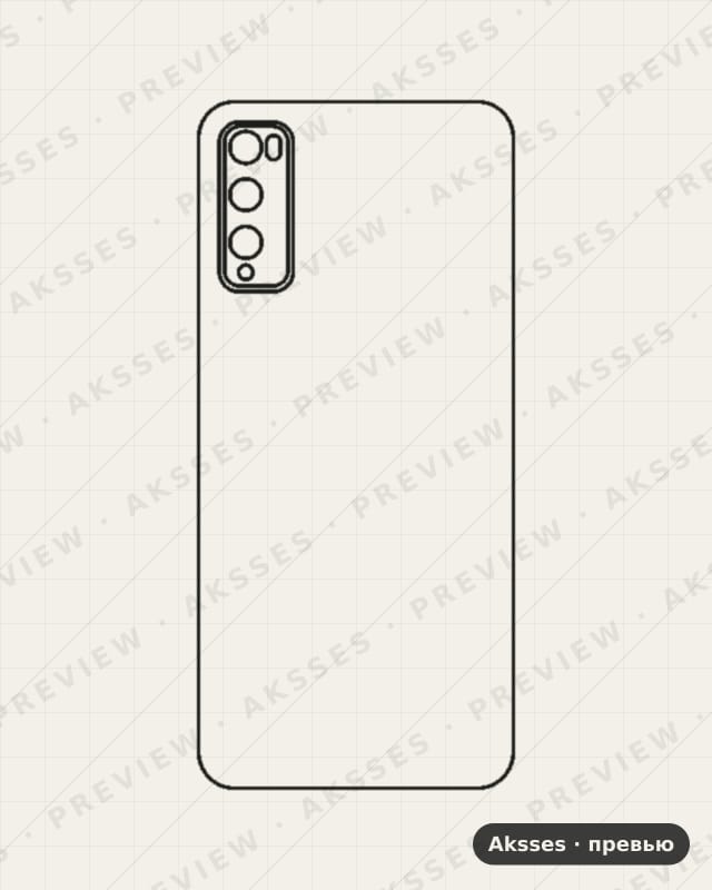 Лекало для Huawei Enjoy 20 Pro, Back Cover
