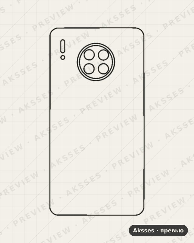 Лекало для Huawei Mate 30, Back Cover