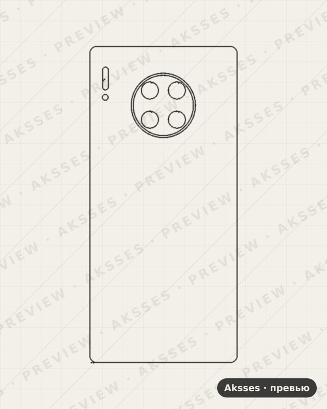 Лекало для Huawei Mate 30E Pro, Back Cover