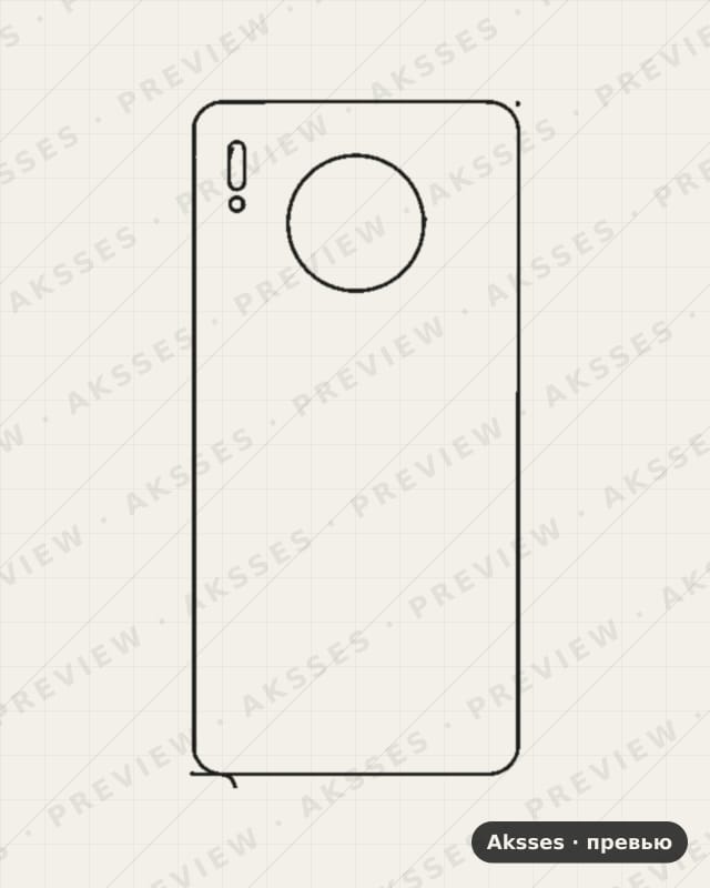 Лекало для Huawei Mate30 5G, Back Cover