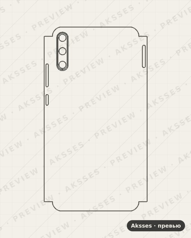 Лекало 畅享10 для Huawei Enjoy 10, Half Cover