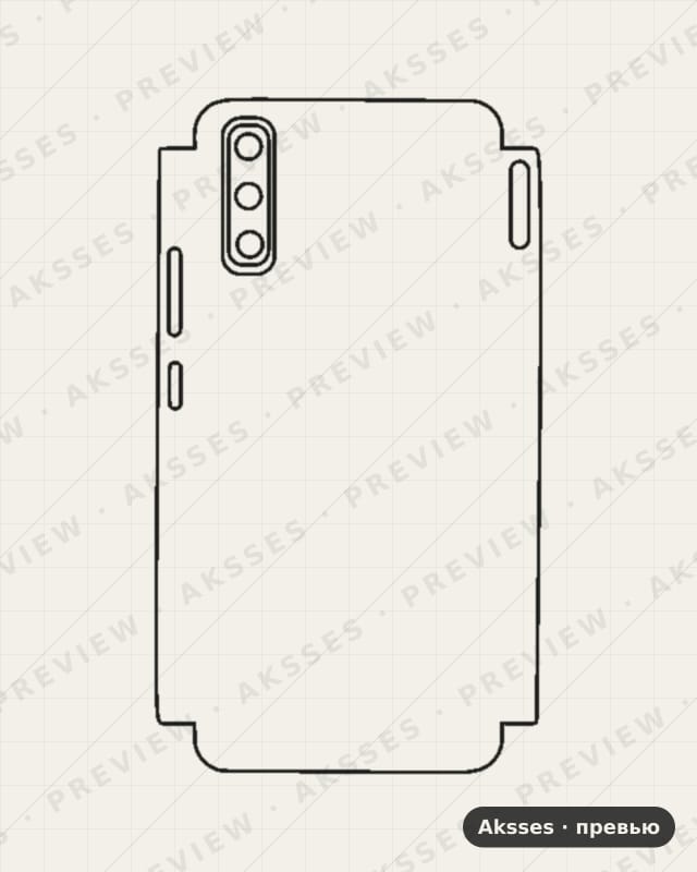 Лекало Enjoy10 для Huawei Enjoy 10, Half Cover