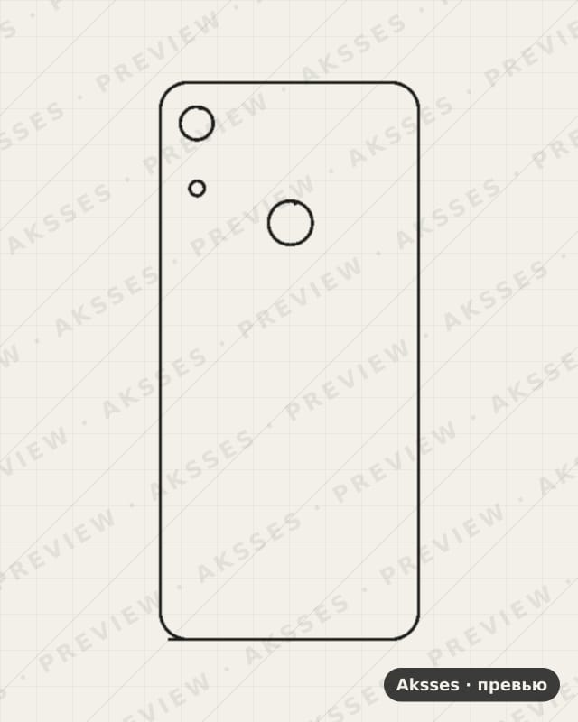 Лекало Y3, Y5, Y6, Y7, Y8, Y9, Y MAX Y6 2019 для Huawei Y6, Back Cover
