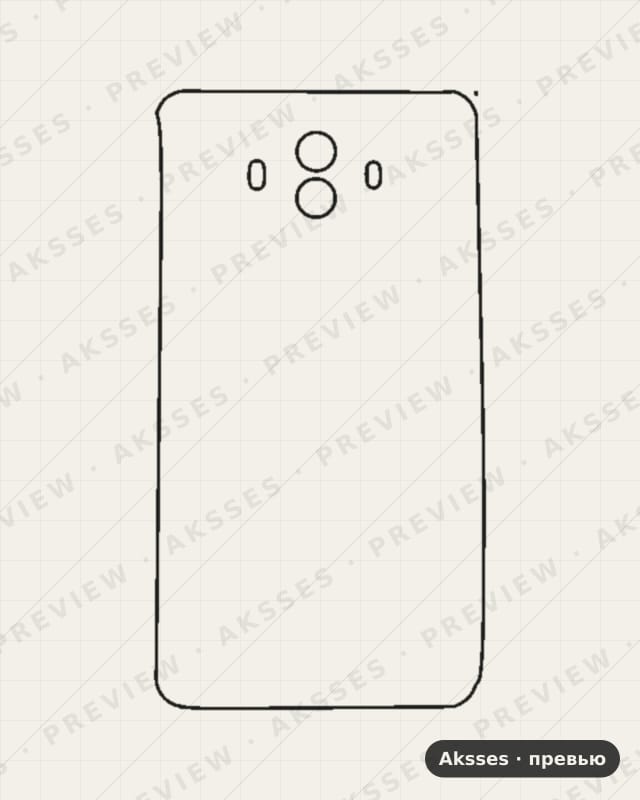 Лекало для Huawei Mate 10, Back Cover