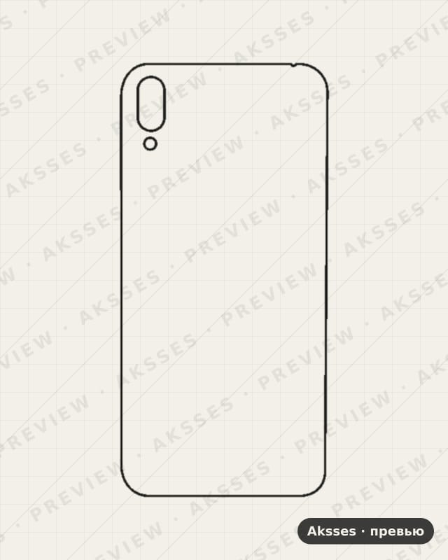 Лекало для Huawei Enjoy 9, Back Cover
