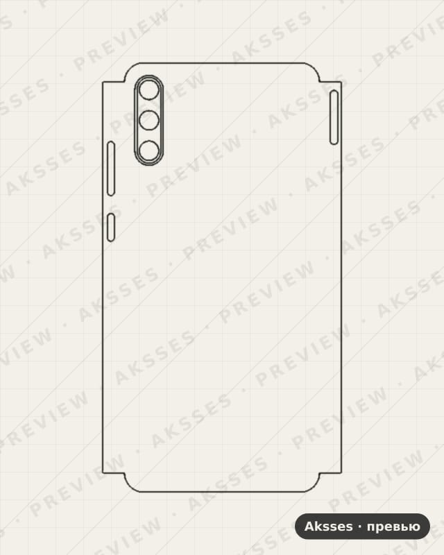 Лекало 畅享10E для Huawei Enjoy 10 E, Half Cover