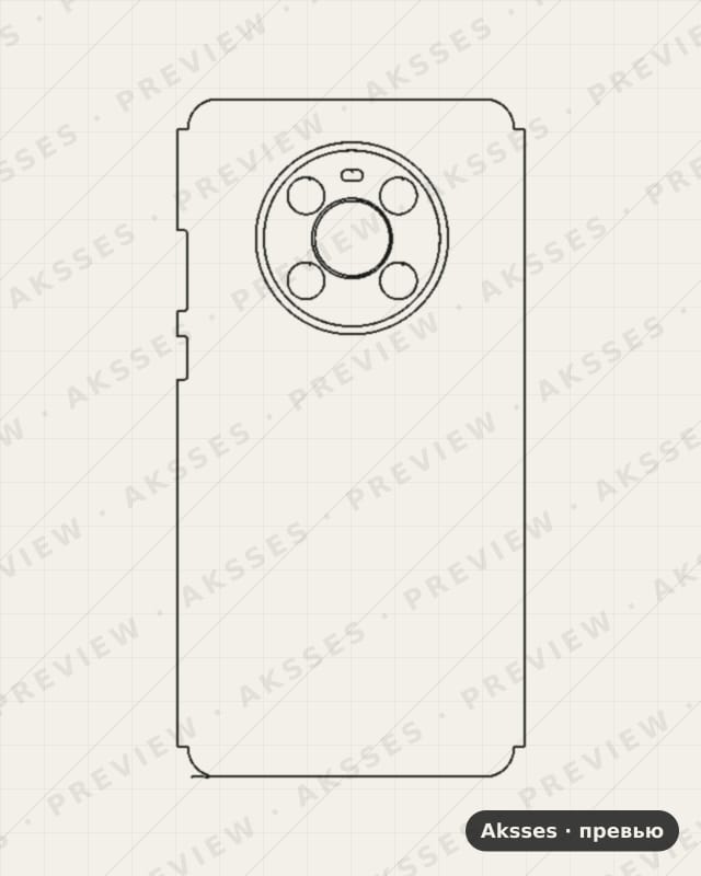 Лекало для Huawei Mate 40, Half Cover
