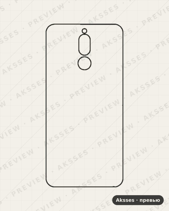 Лекало Nova2i для Huawei Nova 2i, Back Cover