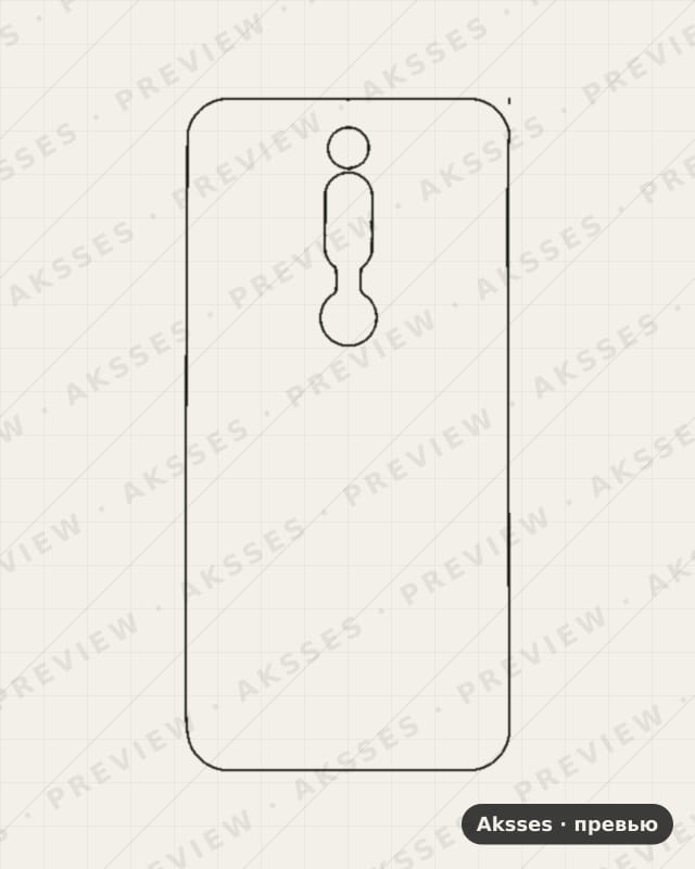 Лекало для Huawei Mate RS, Half Cover