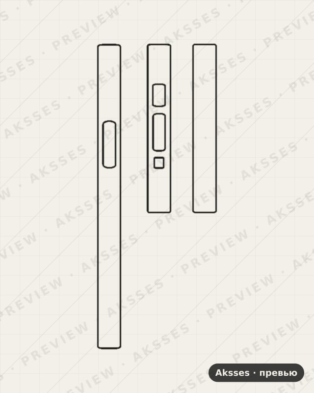 Лекало для iPhone 12 Mini, Side Part
