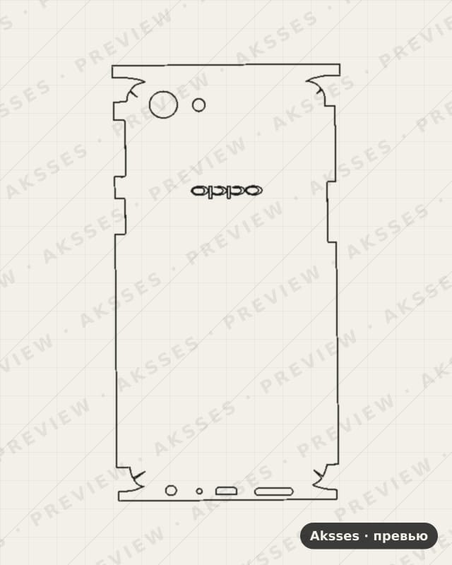 Лекало A1 —Logo для A-ser. OPPO A1, All Inclusive