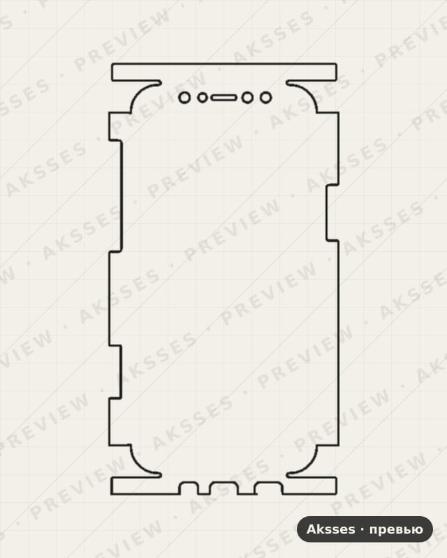Лекало для iPhone 12 Mini, Front Inclusive, Matte