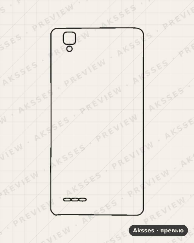 Лекало для A-ser. OPPO A53 (2015), Back Cover