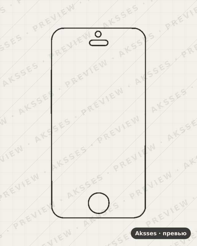 Лекало для iPhone 5S, Front Full