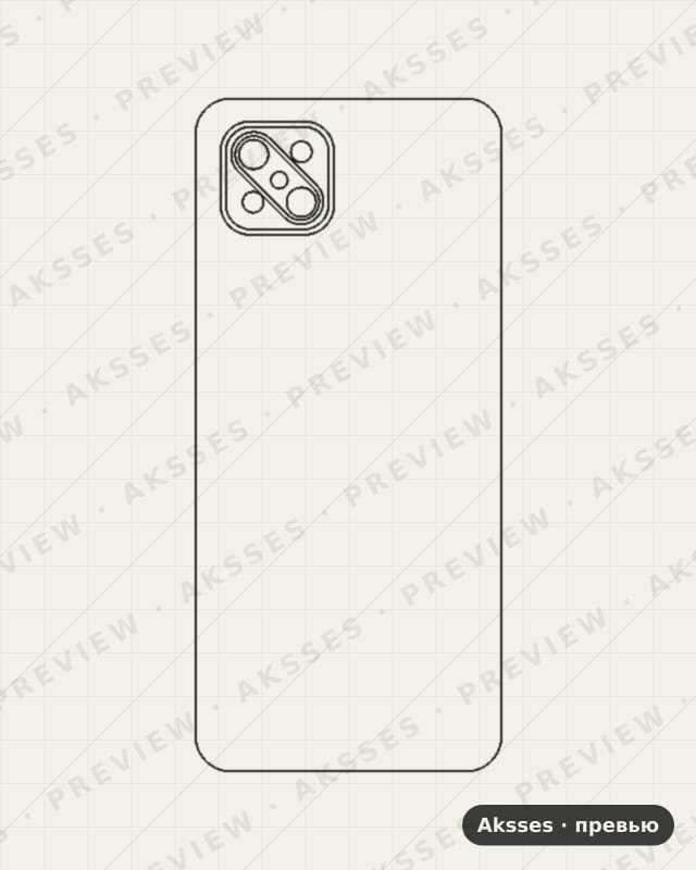 Лекало A-ser. OPPO A92s для A-ser. OPPO A92 S, Back Cover