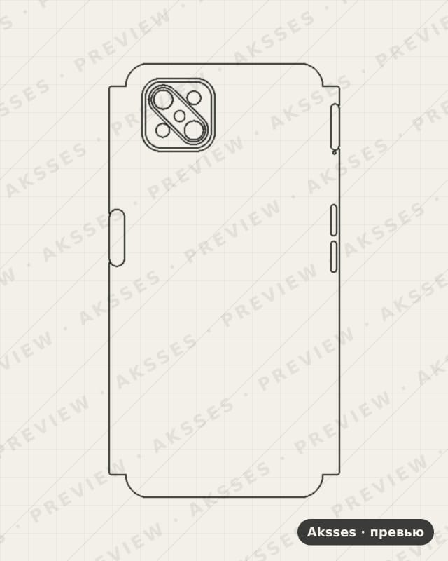 Лекало A-ser. OPPO A92s для A-ser. OPPO A92 S, Half Cover